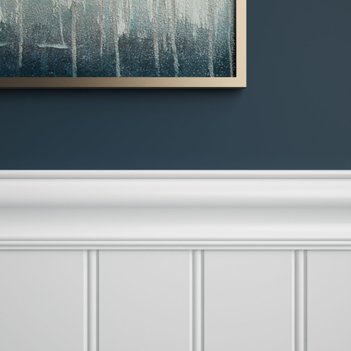 Финишный молдинг ЛДФ под покраску Ultrawood Trim 001 i 2000×66,5×15 фото в интерьере